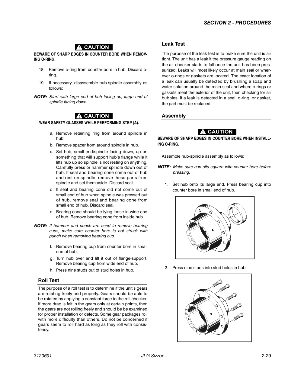 JLG 40RTS ANSI Service Manual User Manual | Page 45 / 84