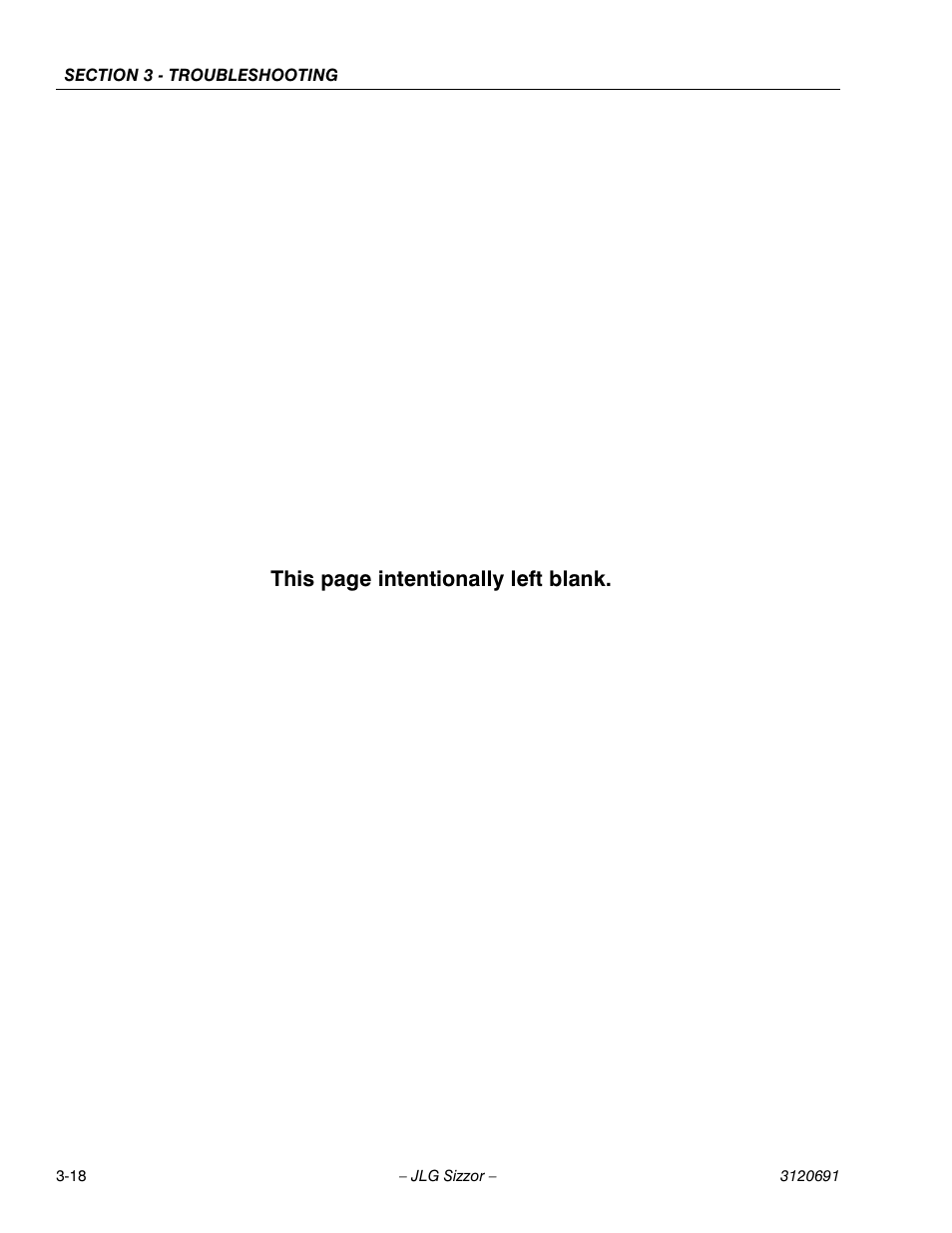 This page intentionally left blank | JLG 40RTS ANSI Service Manual User Manual | Page 82 / 84