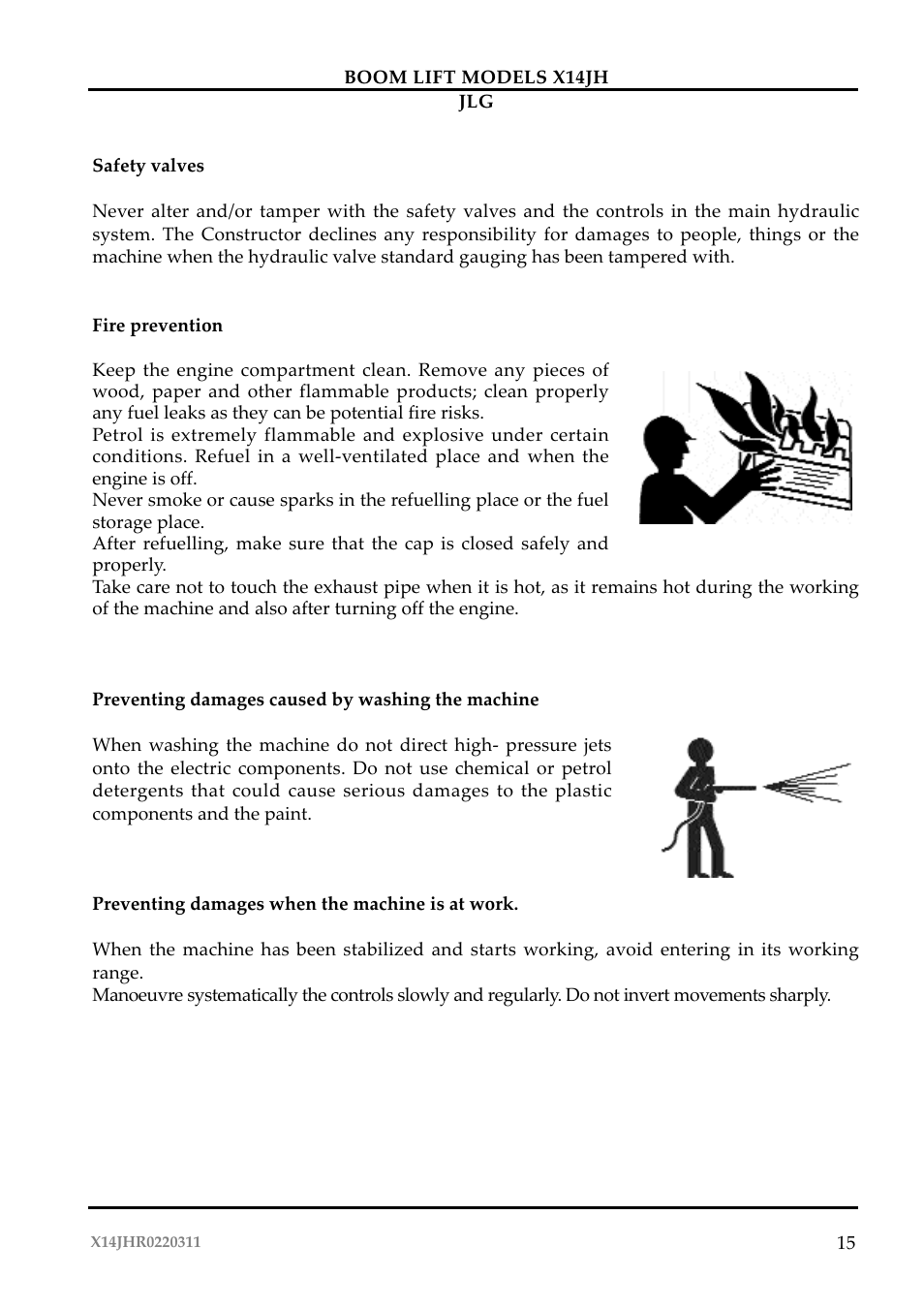 JLG X14JH Operator Manual User Manual | Page 18 / 108