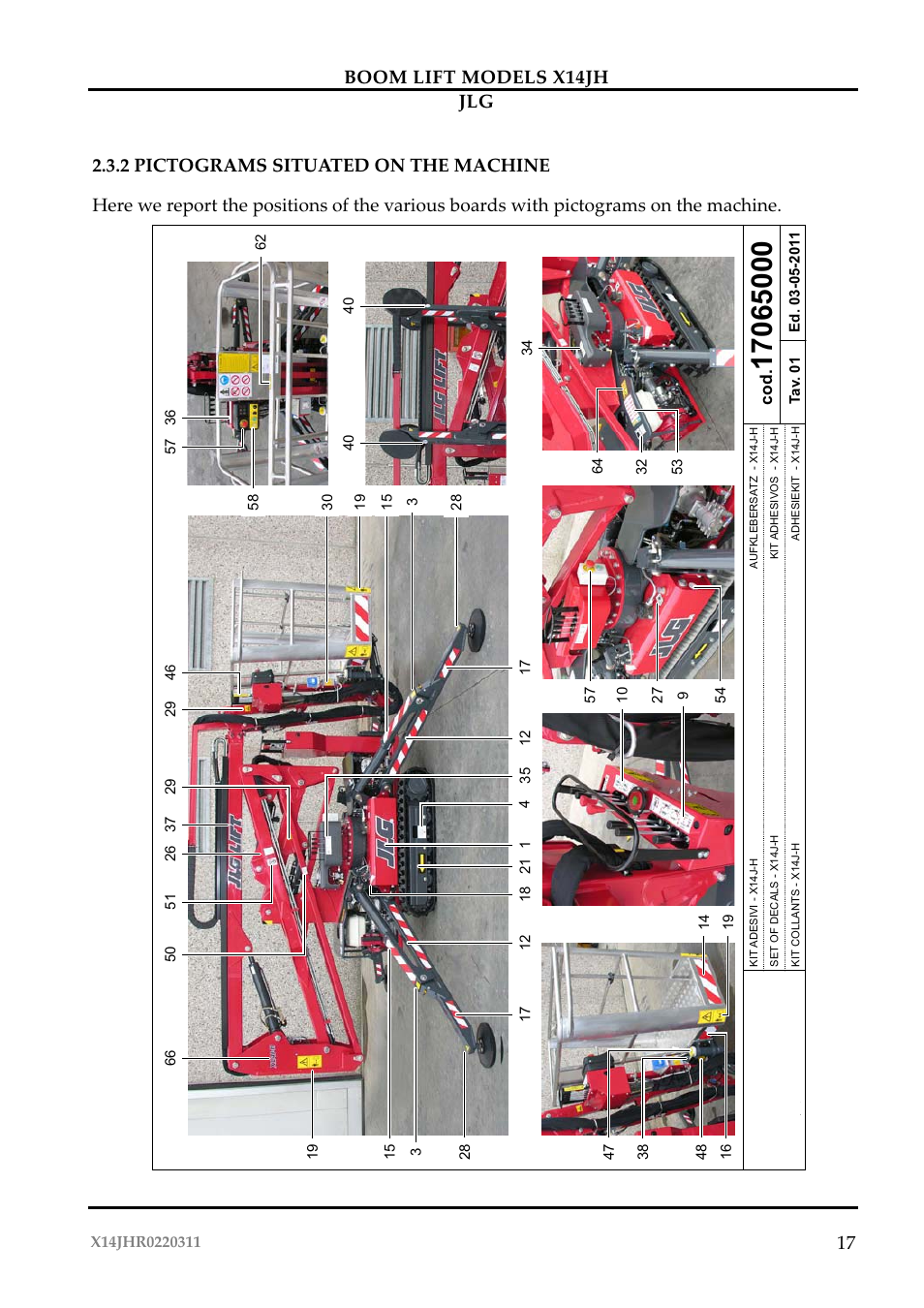 JLG X14JH Operator Manual User Manual | Page 20 / 108