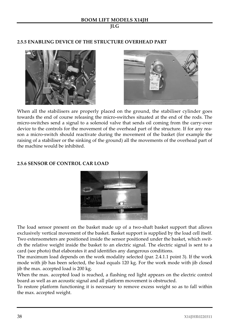 JLG X14JH Operator Manual User Manual | Page 41 / 108