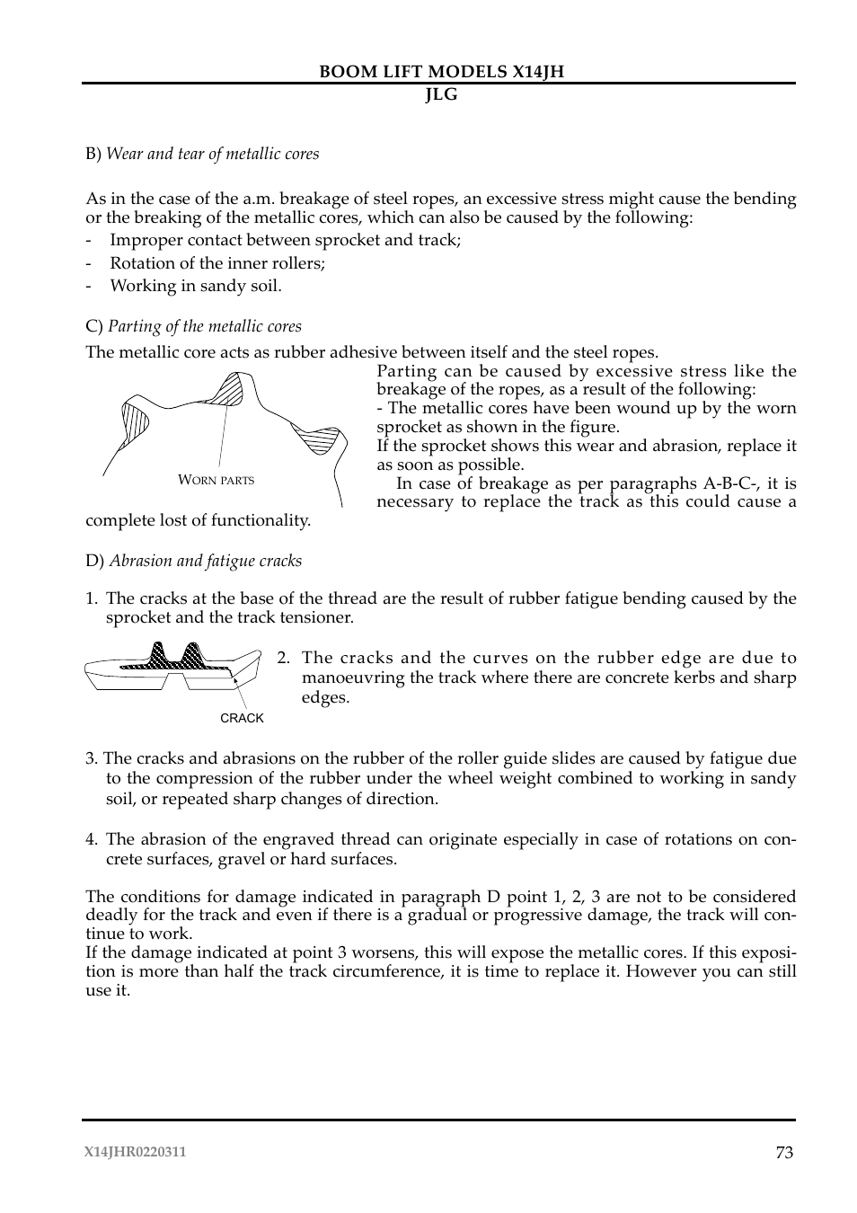 JLG X14JH Operator Manual User Manual | Page 76 / 108