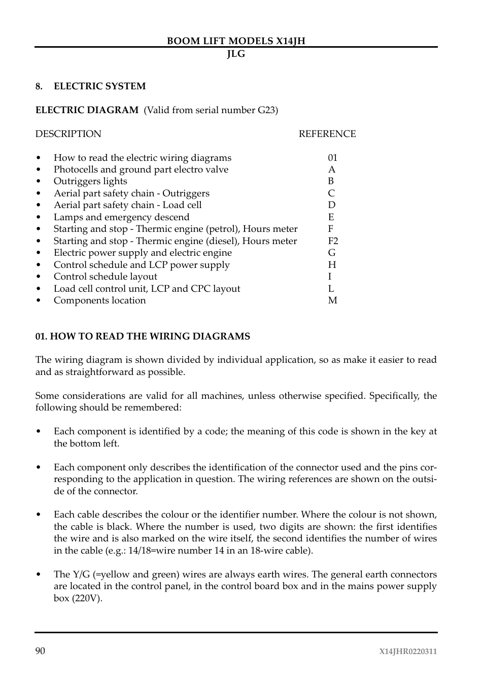 JLG X14JH Operator Manual User Manual | Page 93 / 108