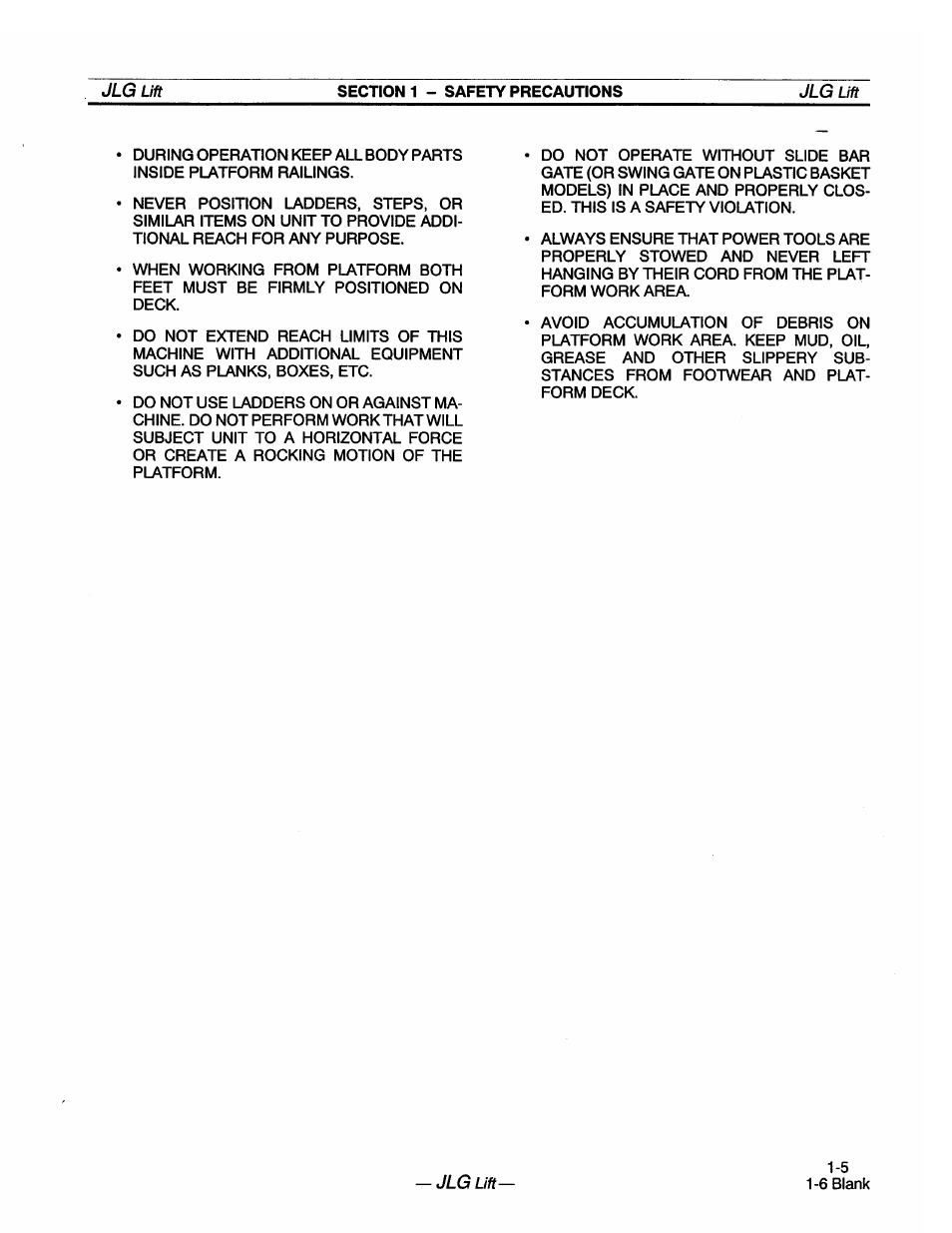 JLG 20VP (3123001) Operator Manual User Manual | Page 13 / 160