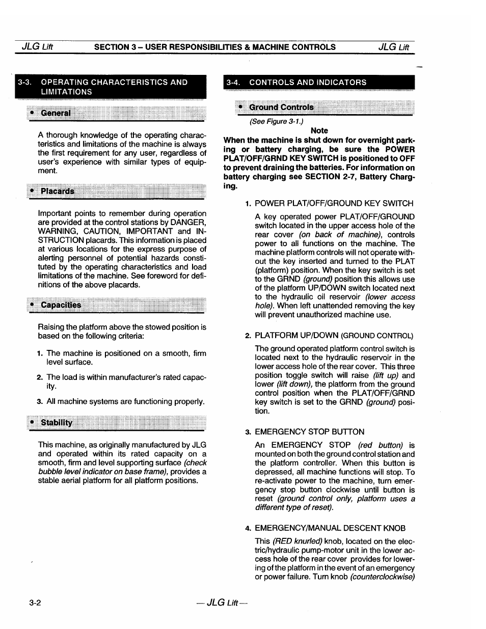 JLG 20VP (3123001) Operator Manual User Manual | Page 22 / 160
