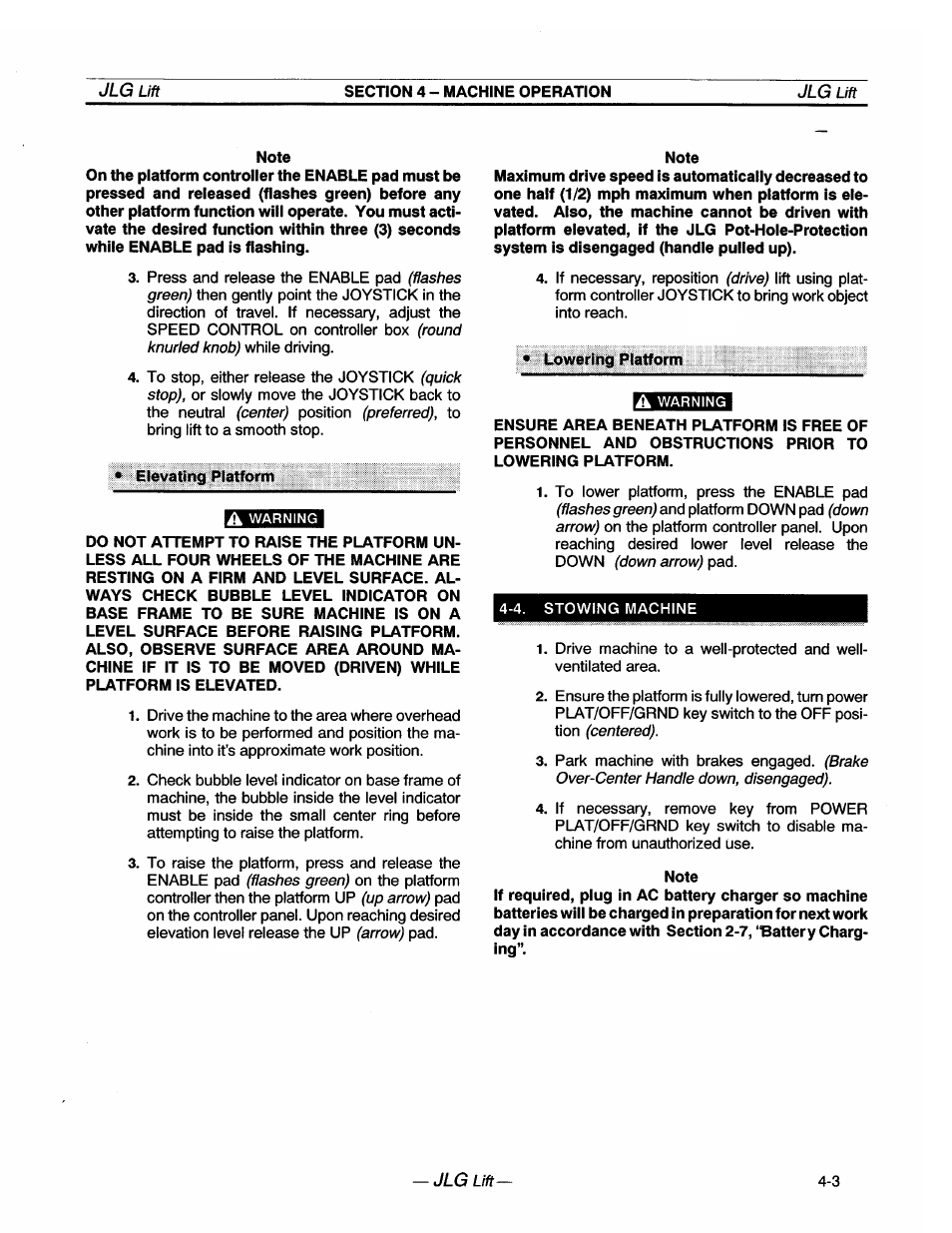 JLG 20VP (3123001) Operator Manual User Manual | Page 29 / 160