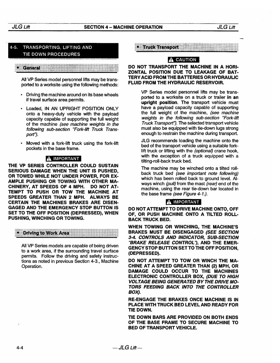 JLG 20VP (3123001) Operator Manual User Manual | Page 30 / 160