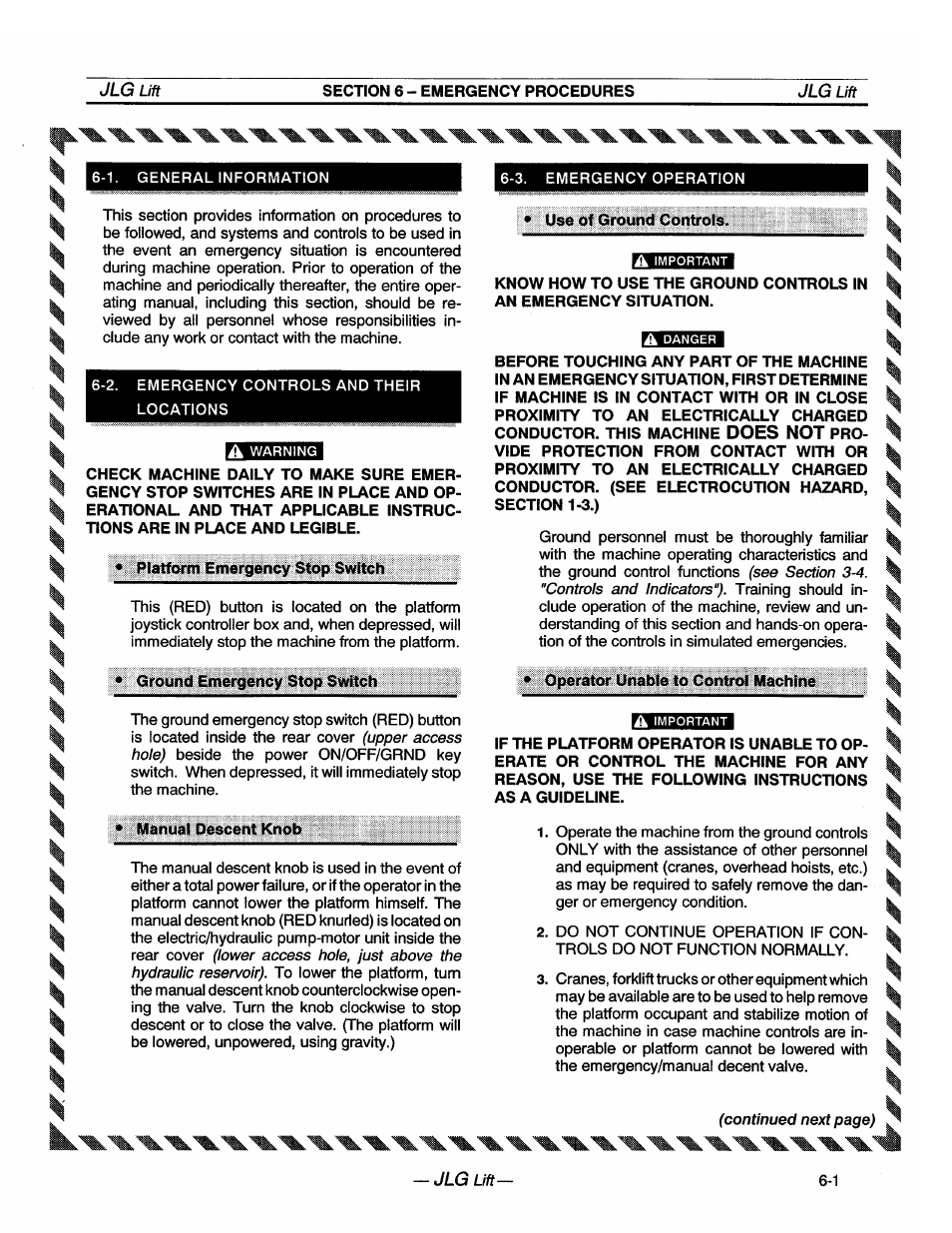 JLG 20VP (3123001) Operator Manual User Manual | Page 35 / 160