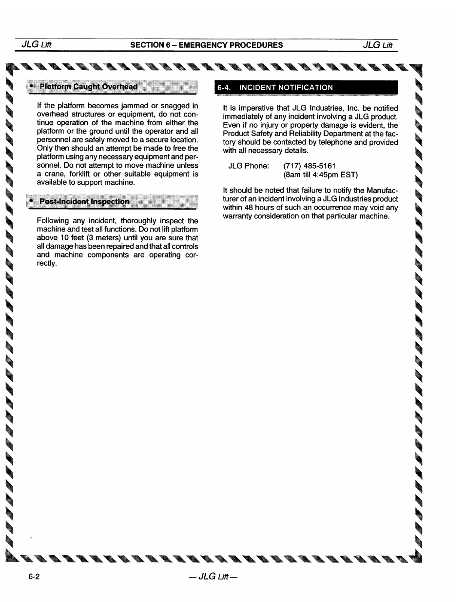 JLG 20VP (3123001) Operator Manual User Manual | Page 36 / 160