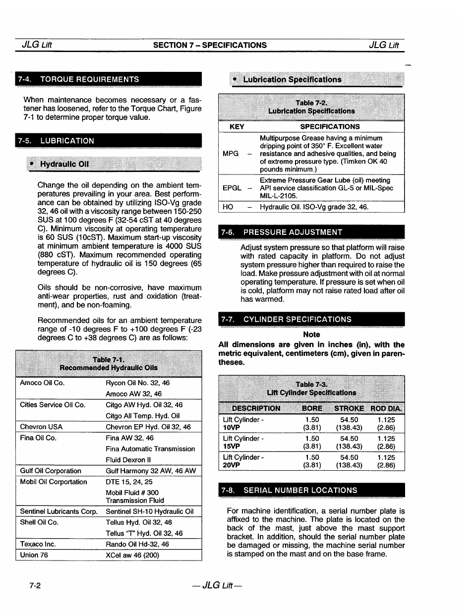 JLG 20VP (3123001) Operator Manual User Manual | Page 38 / 160