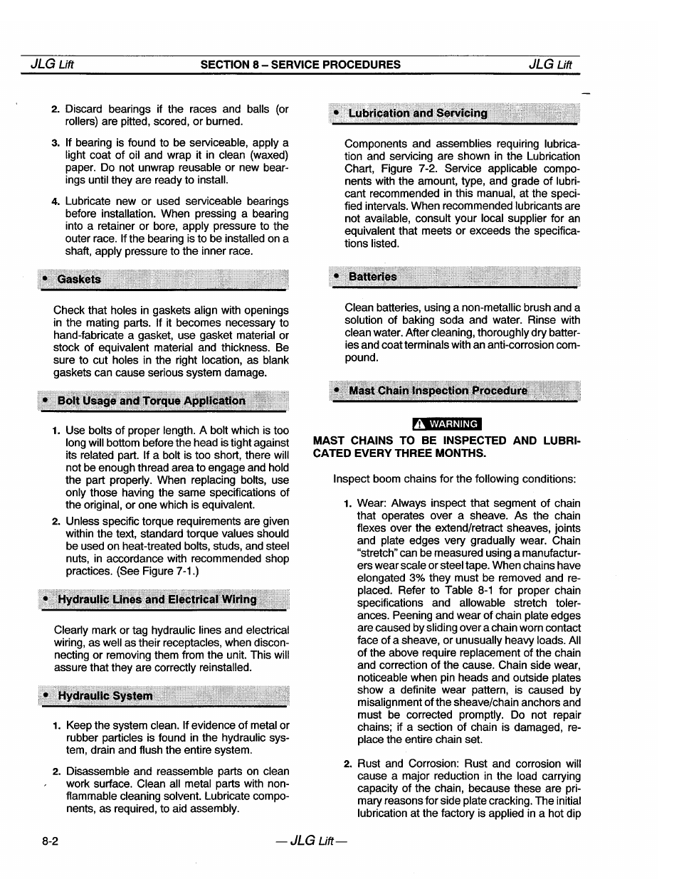 JLG 20VP (3123001) Operator Manual User Manual | Page 42 / 160