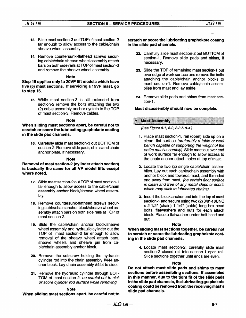 JLG 20VP (3123001) Operator Manual User Manual | Page 47 / 160