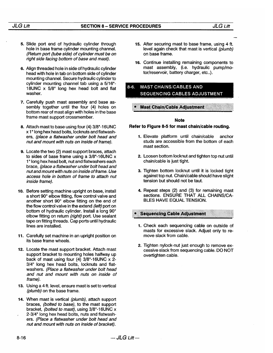 JLG 20VP (3123001) Operator Manual User Manual | Page 56 / 160