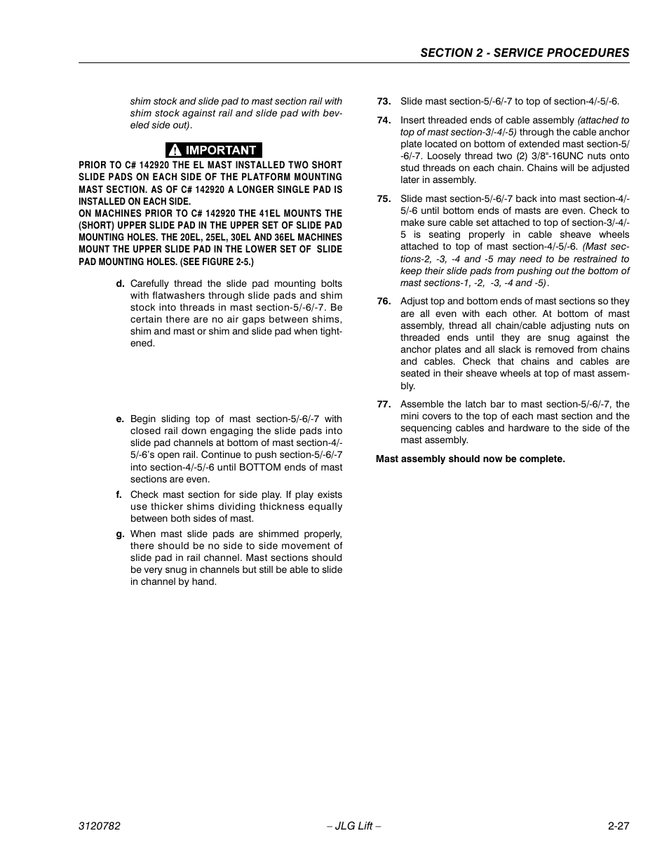JLG 41EL Service Manual User Manual | Page 45 / 64