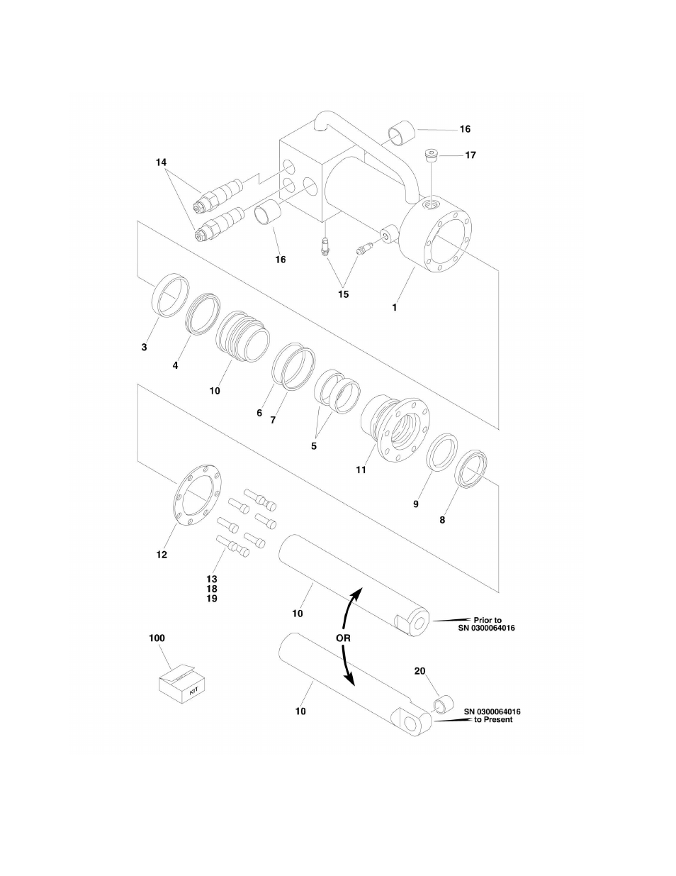 Figure 5-1. axle lockout cylinder assembly | JLG M600 ANSI Parts Manual User Manual | Page 166 / 260