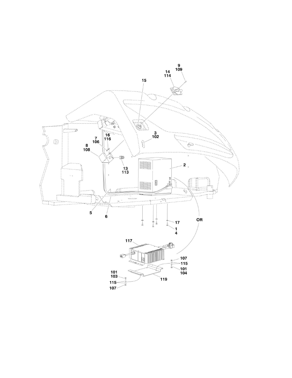 Figure 2-11. battery charger installations | JLG M600 ANSI Parts Manual User Manual | Page 76 / 260