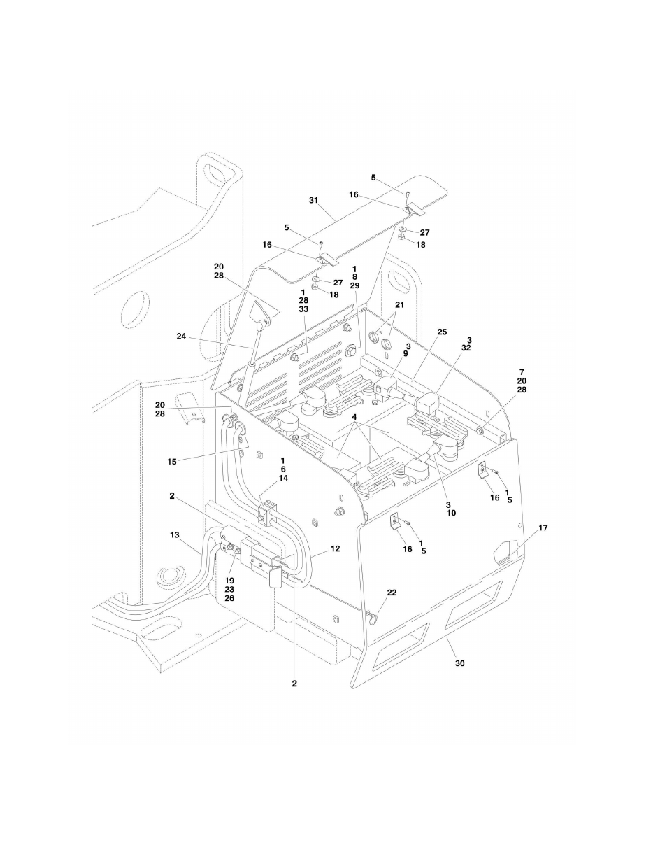 Figure 2-13. battery box installations | JLG M600 ANSI Parts Manual User Manual | Page 84 / 260