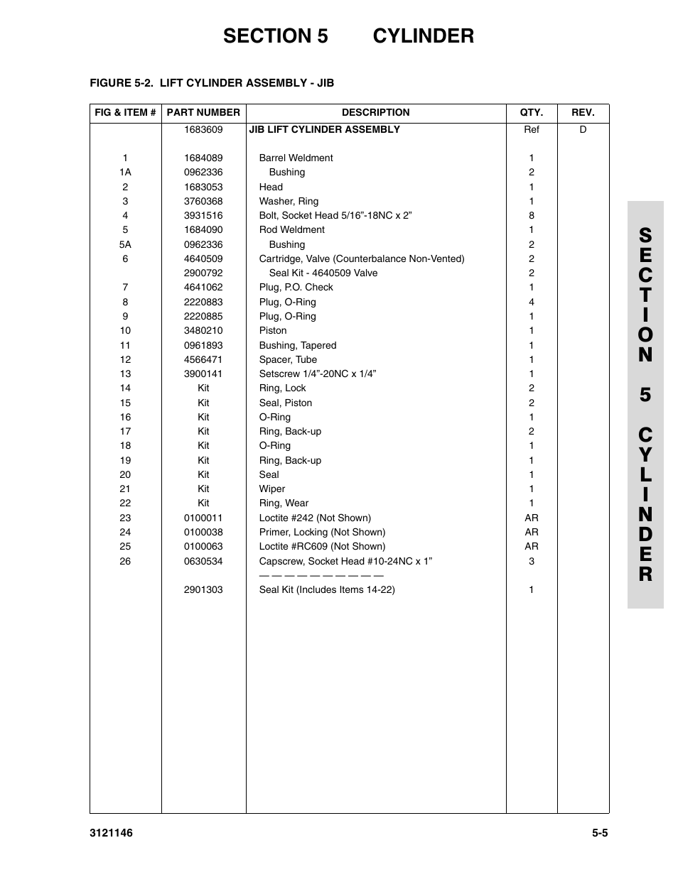 JLG 740AJ Parts Manual User Manual | Page 117 / 166