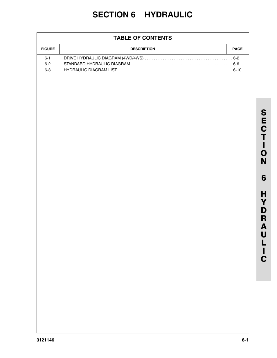Section 6 hydraulic | JLG 740AJ Parts Manual User Manual | Page 131 / 166