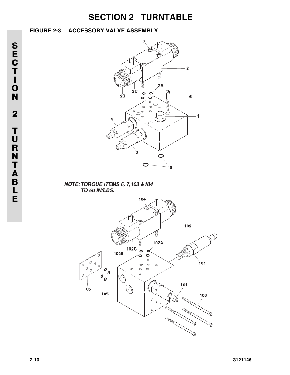 Figure 2-3. accessory valve assembly | JLG 740AJ Parts Manual User Manual | Page 34 / 166