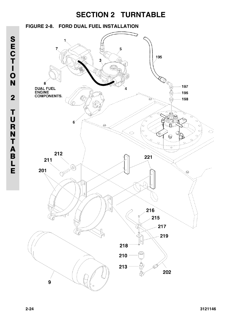 Figure 2-8. ford dual fuel installation | JLG 740AJ Parts Manual User Manual | Page 48 / 166