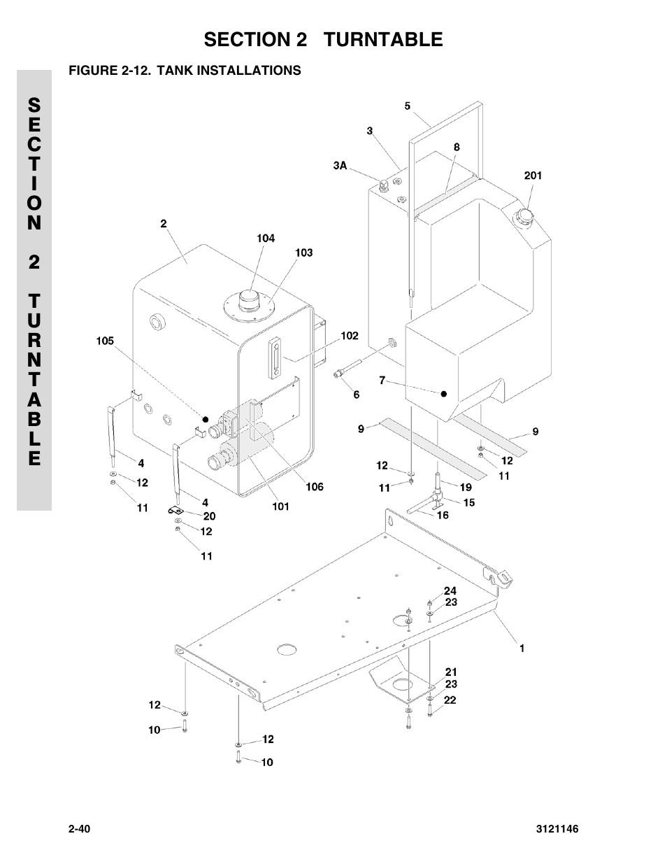 Figure 2-12. tank installations | JLG 740AJ Parts Manual User Manual | Page 64 / 166