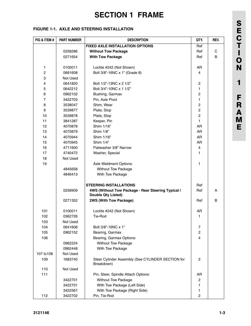 JLG 740AJ Parts Manual User Manual | Page 9 / 166