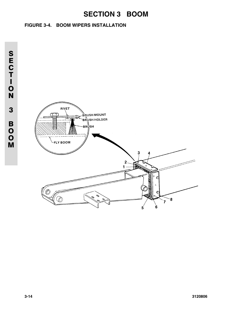 Figure 3-4. boom wipers installation | JLG 60HA Parts Manual User Manual | Page 180 / 306