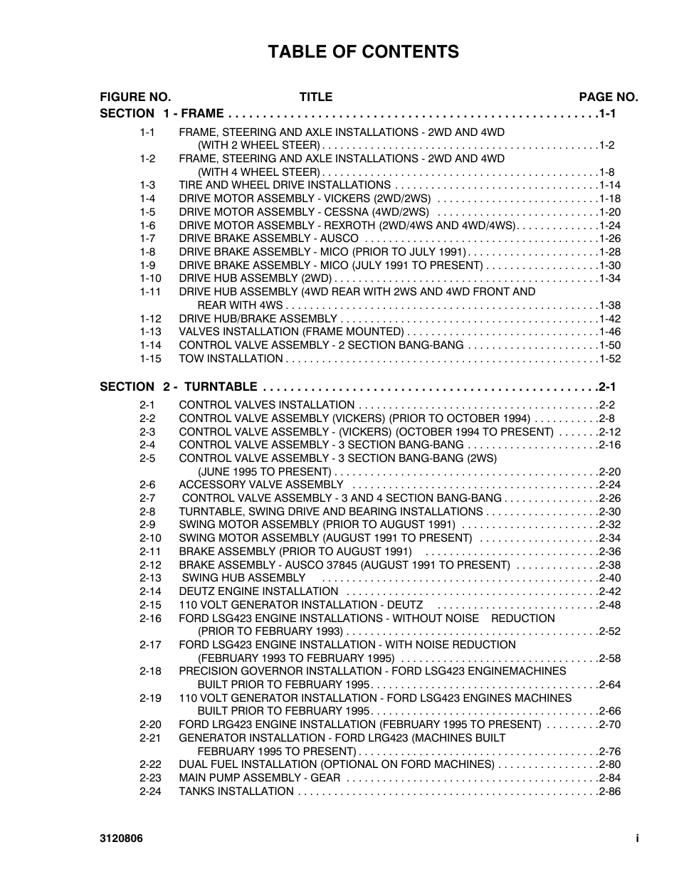 JLG 60HA Parts Manual User Manual | Page 5 / 306