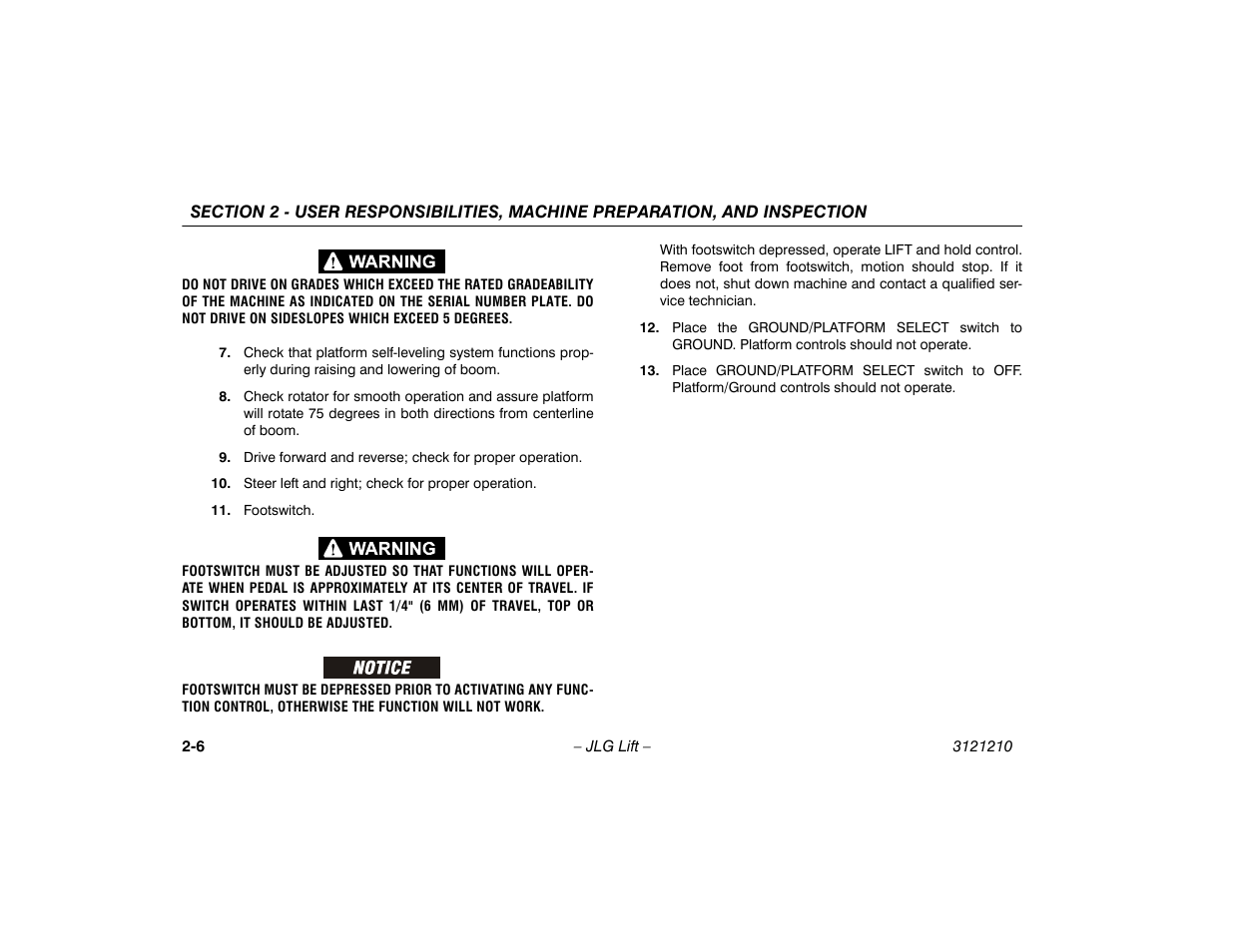 JLG M450 Operator Manual User Manual | Page 26 / 116