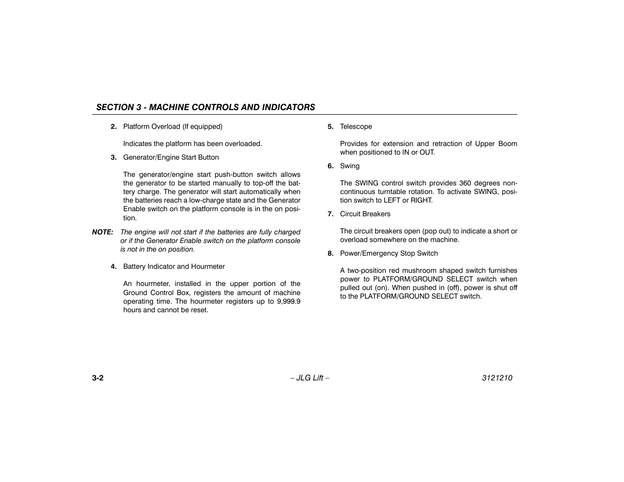 JLG M450 Operator Manual User Manual | Page 32 / 116