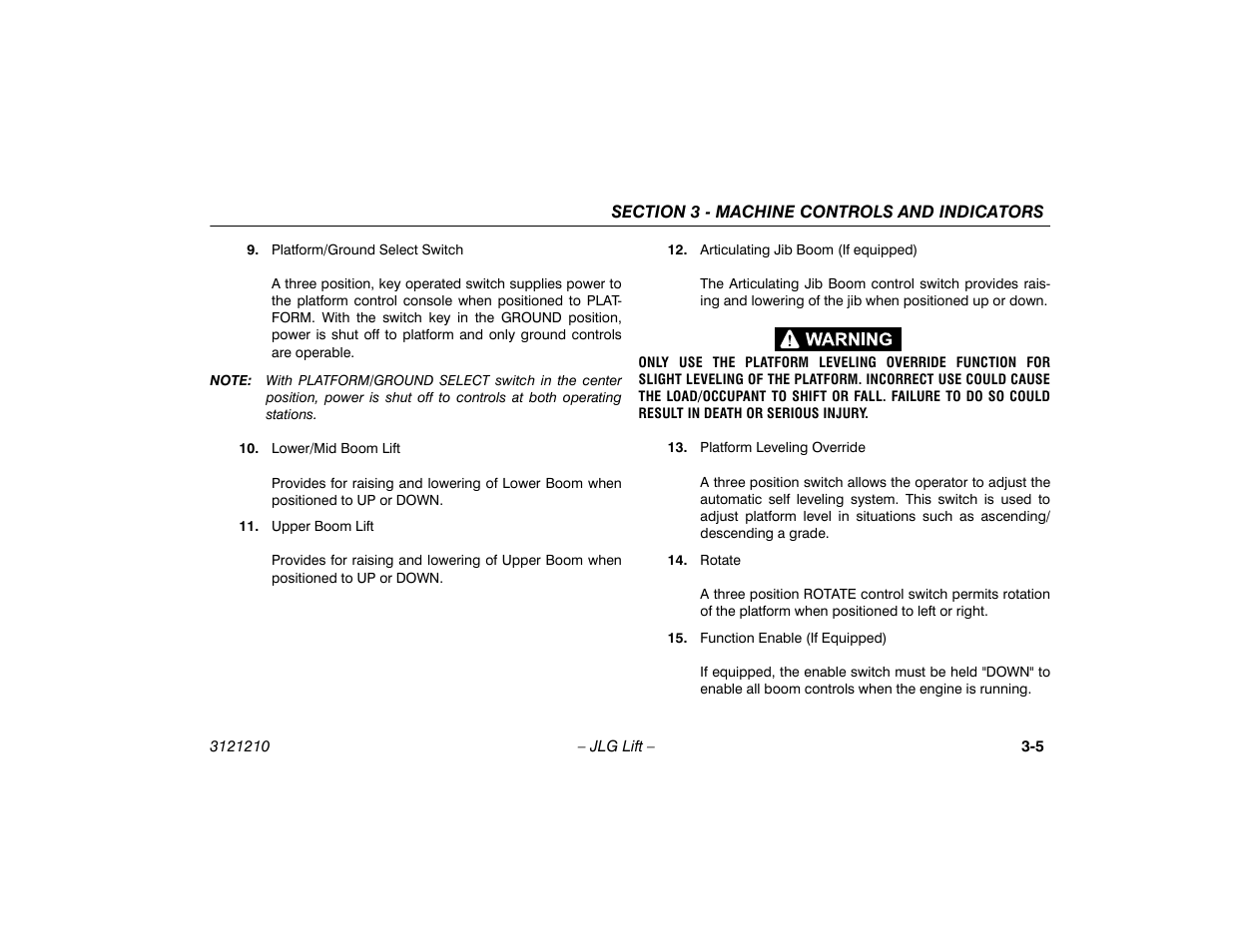 JLG M450 Operator Manual User Manual | Page 35 / 116
