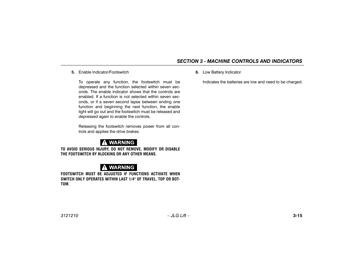 JLG M450 Operator Manual User Manual | Page 45 / 116