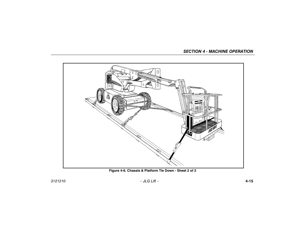Chassis & platform tie down - sheet 2 of 2 -15 | JLG M450 Operator Manual User Manual | Page 61 / 116