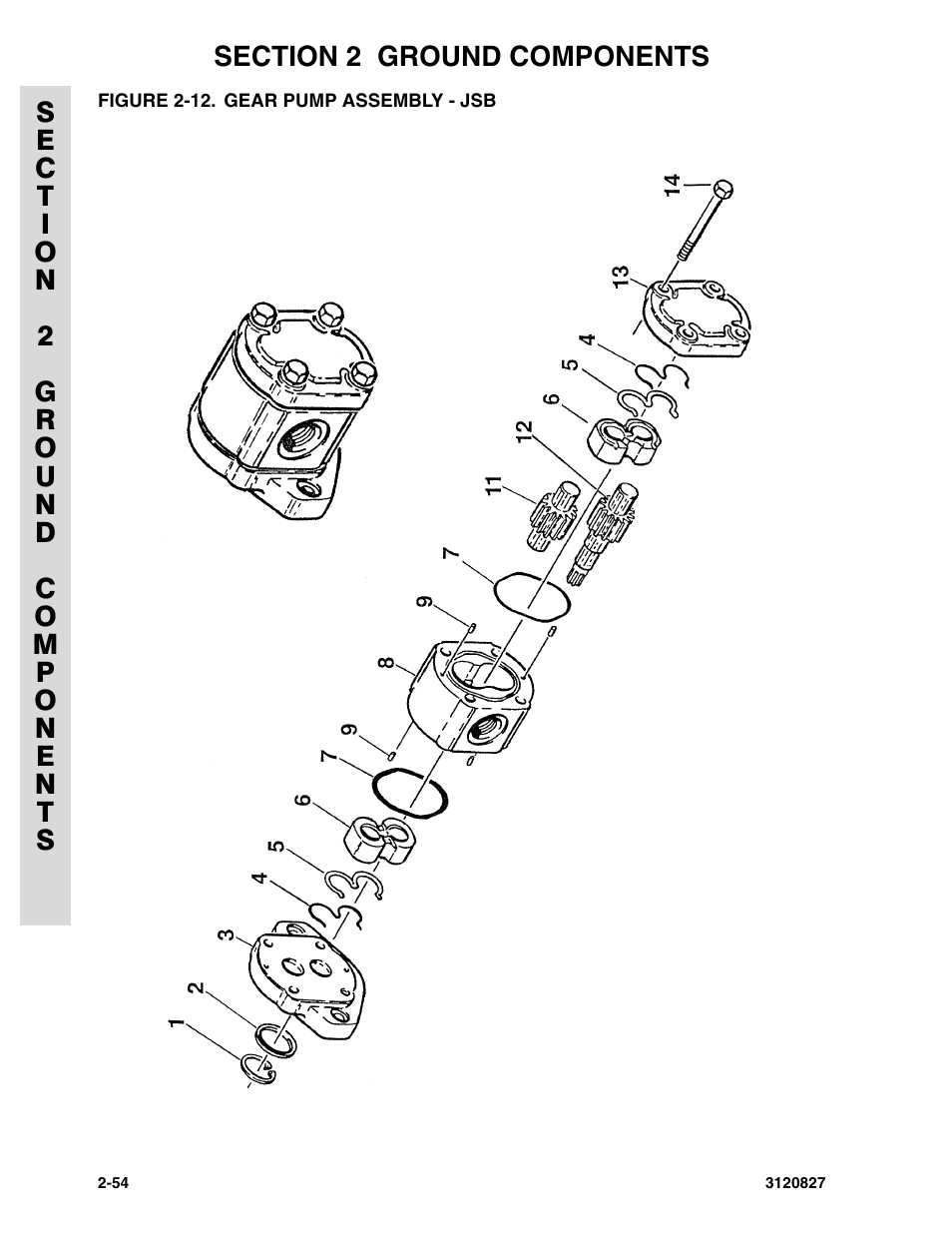 Figure 2-12. gear pump assembly - jsb | JLG 40RTS Parts Manual User Manual | Page 102 / 214