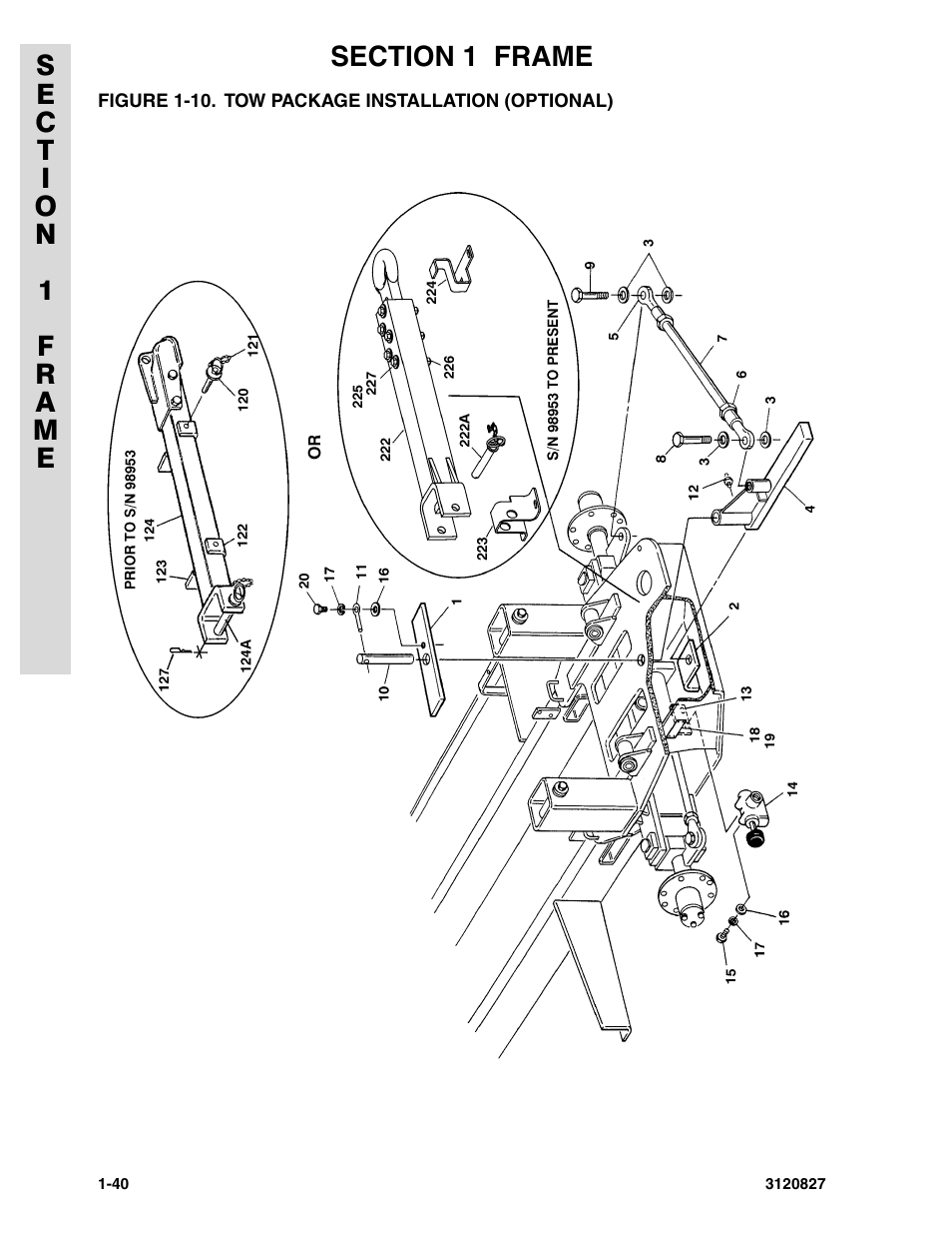 Figure 1-10. tow package installation (optional) | JLG 40RTS Parts Manual User Manual | Page 46 / 214