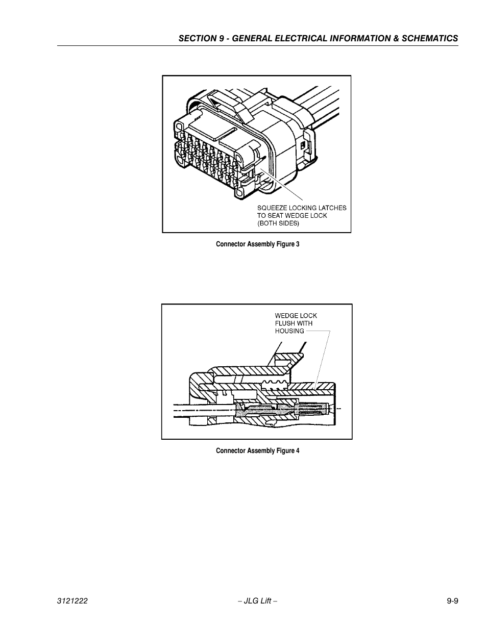Connector assembly figure 3), Ee connector assembly figure 4) | JLG 1230ES Service Manual User Manual | Page 163 / 198