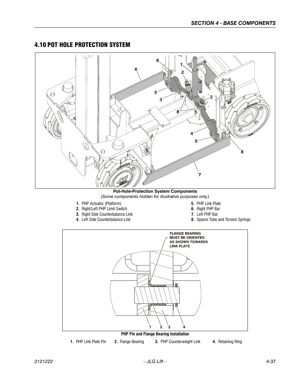 10 pot hole protection system, 10 pot hole protection system -37 | JLG 1230ES Service Manual User Manual | Page 73 / 198