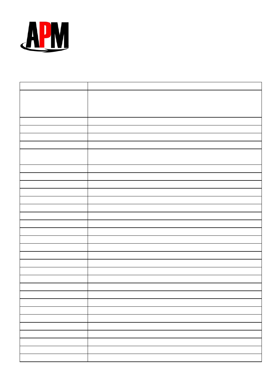 Apm co., ltd | APM AAL-9606 User Manual | Page 2 / 2