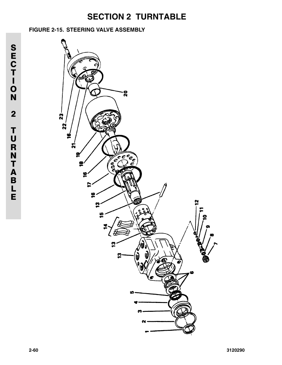 Figure 2-15. steering valve assembly | JLG 70H Parts Manual User Manual | Page 138 / 478