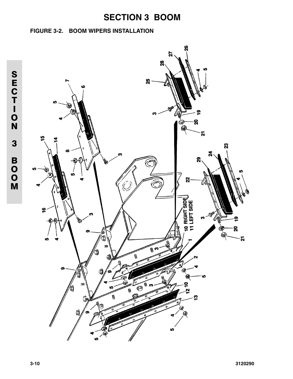 Figure 3-2. boom wipers installation | JLG 70H Parts Manual User Manual | Page 294 / 478