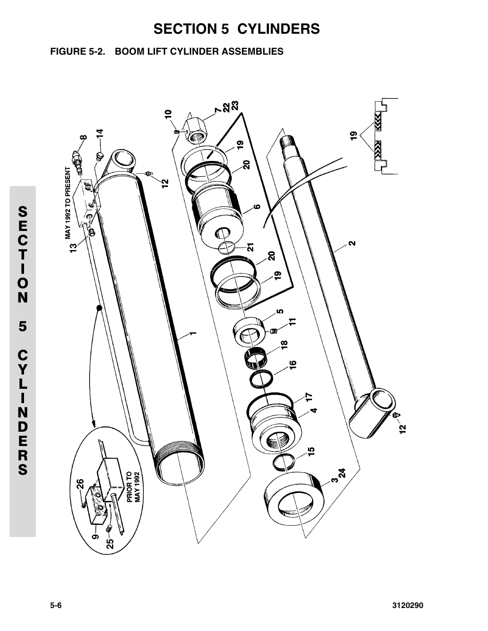 Figure 5-2. boom lift cylinder assemblies | JLG 70H Parts Manual User Manual | Page 352 / 478