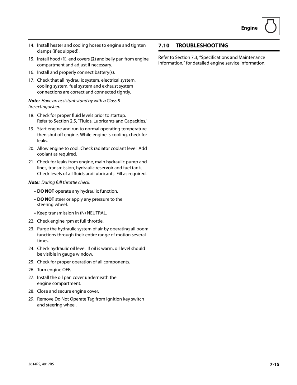 10 troubleshooting, Troubleshooting | JLG 4017RS Service Manual User Manual | Page 129 / 204