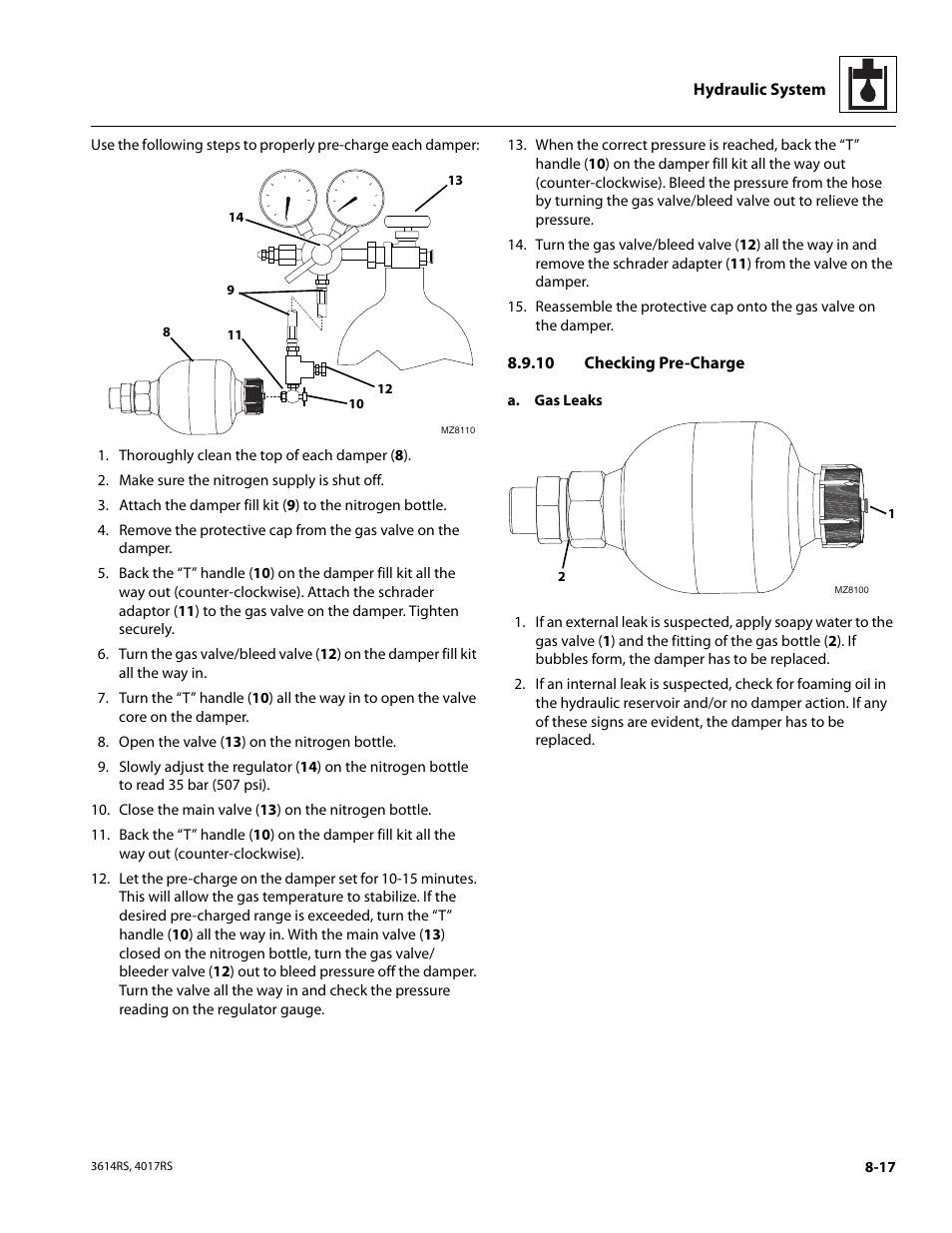 10 checking pre-charge, Checking pre-charge | JLG 4017RS Service Manual User Manual | Page 147 / 204