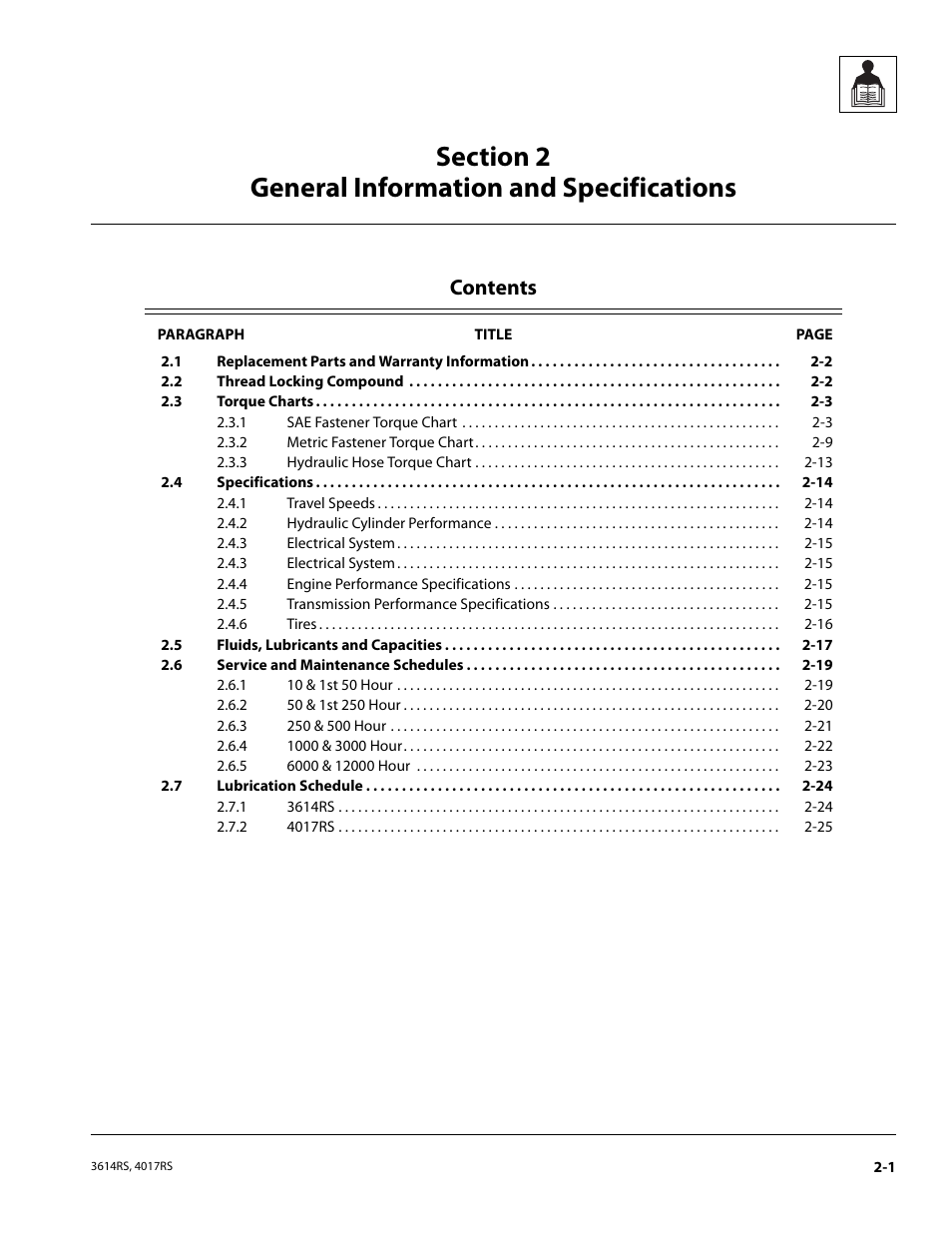 JLG 4017RS Service Manual User Manual | Page 15 / 204