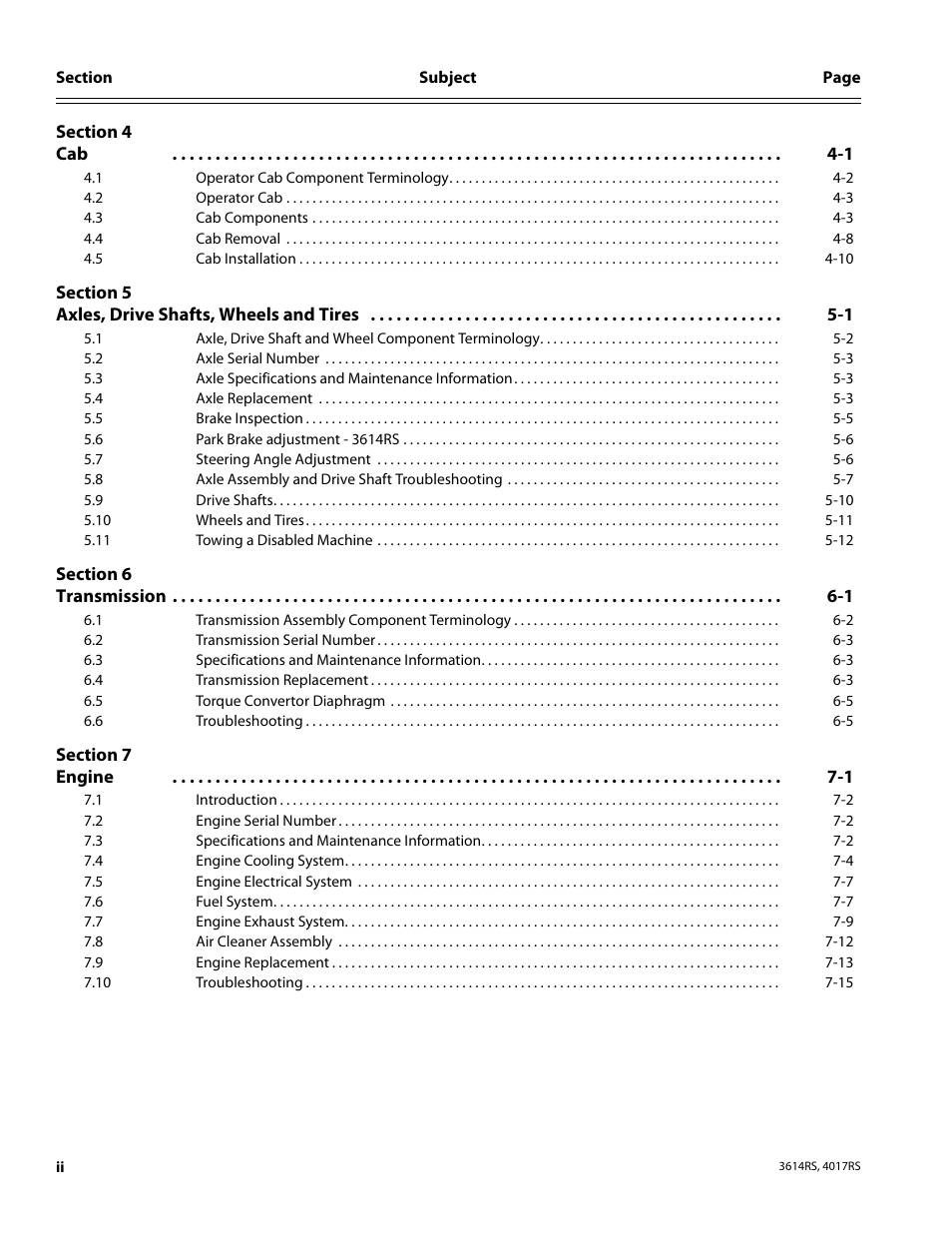 JLG 4017RS Service Manual User Manual | Page 6 / 204