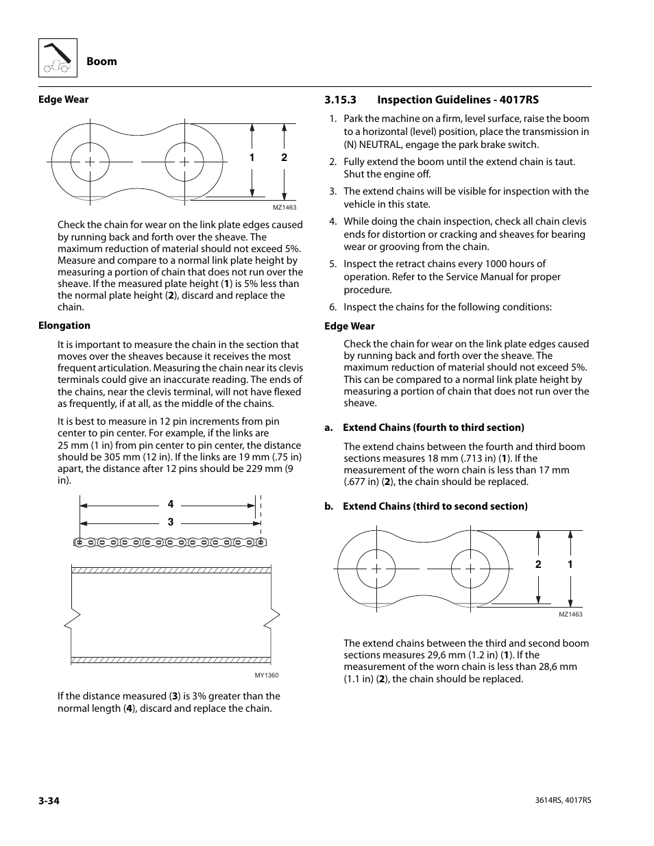 3 inspection guidelines - 4017rs, Inspection guidelines - 4017rs | JLG 4017RS Service Manual User Manual | Page 74 / 204