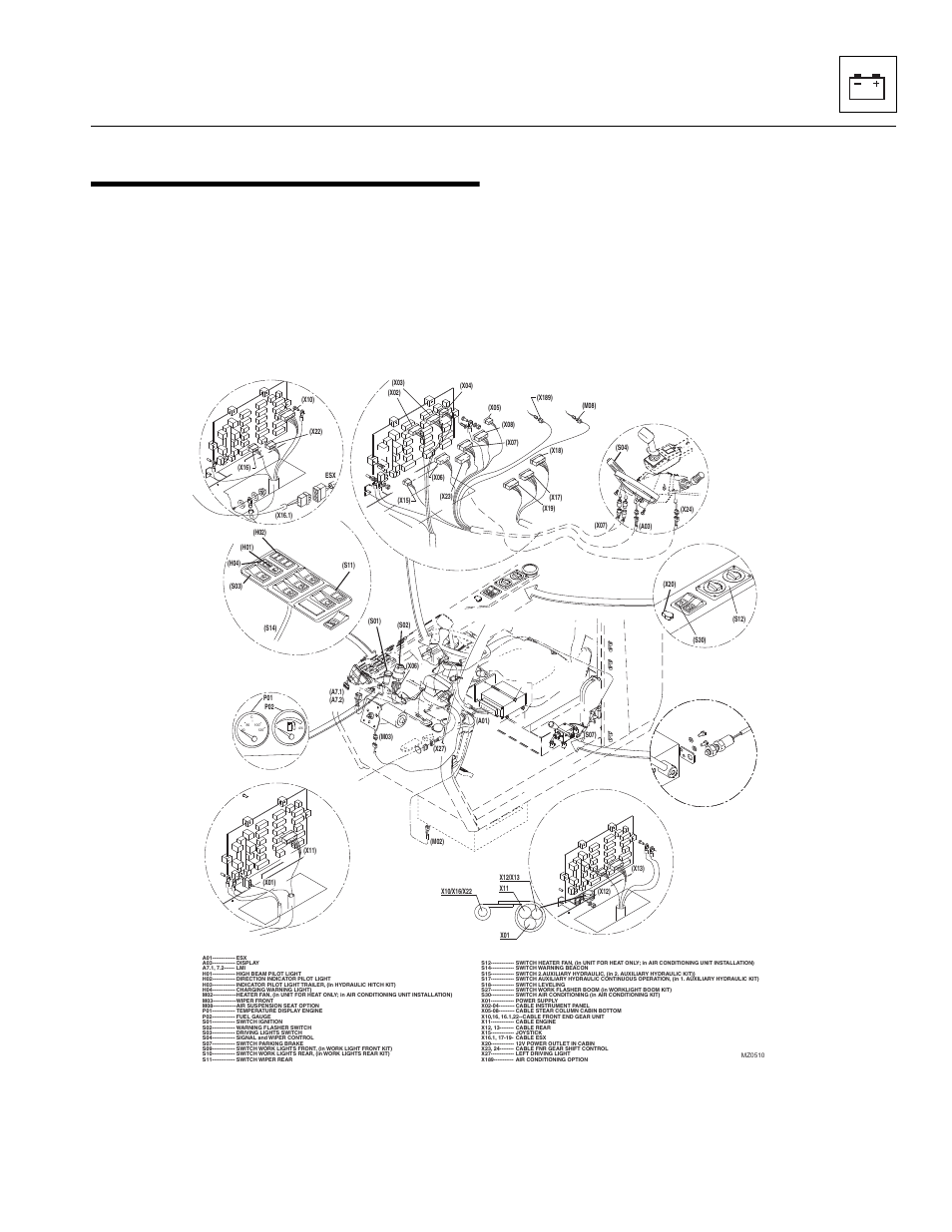1 electrical component terminology, 1 general overview (cab harness), Electrical component terminology | General overview (cab harness), Electrical system | JLG 4017 Service Manual User Manual | Page 123 / 152