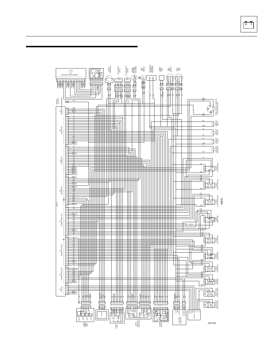 5 electrical system schematics, 1 cab harness electrical schematic, Electrical system schematics | Section 9.5.1, “cab, Harness electrical schematic, Cab harness electrical schematic, Electrical system, Cabin | JLG 4017 Service Manual User Manual | Page 127 / 152