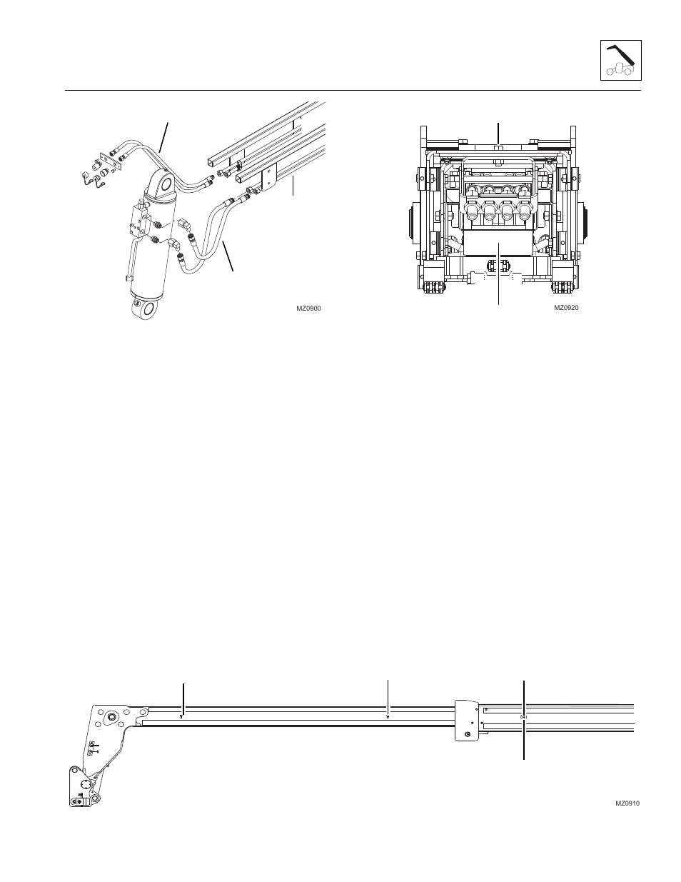 2 hose carrier assembly replacement, Hose carrier assembly replacement | JLG 4017 Service Manual User Manual | Page 43 / 152